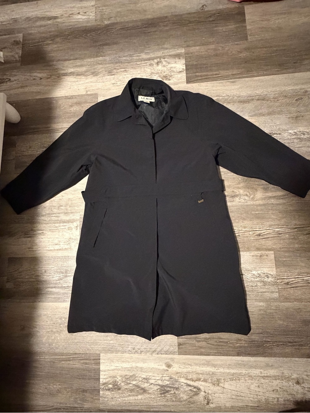 Vintage L.L.Bean Gore-Tex Coat Women’s Petite Large Black Rain Jacket 90s Y2K